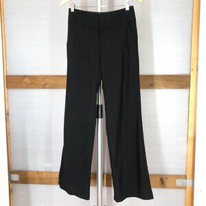 Banana REPUBLIC Martin Fit Stretch Wool Black Flare Lined Pants Sz 2